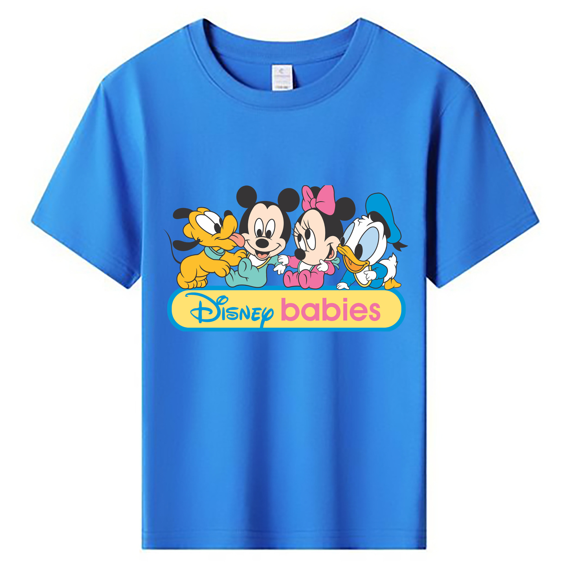 ミッキーマウス Mickey Mouse 綿100％キッズTシャツ（フロントプリント）